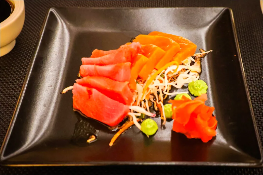 Detail Sashimi Teller Nahaufnahme Frisch Elegant Number 12