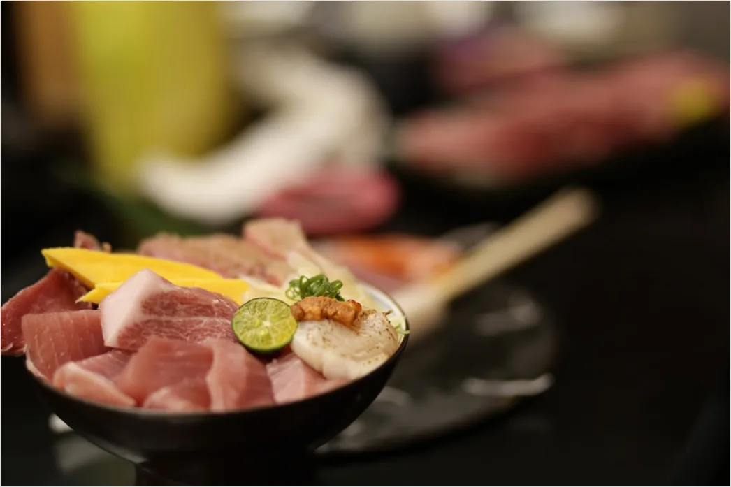 Detail Sashimi Teller Nahaufnahme Frisch Elegant Number 15