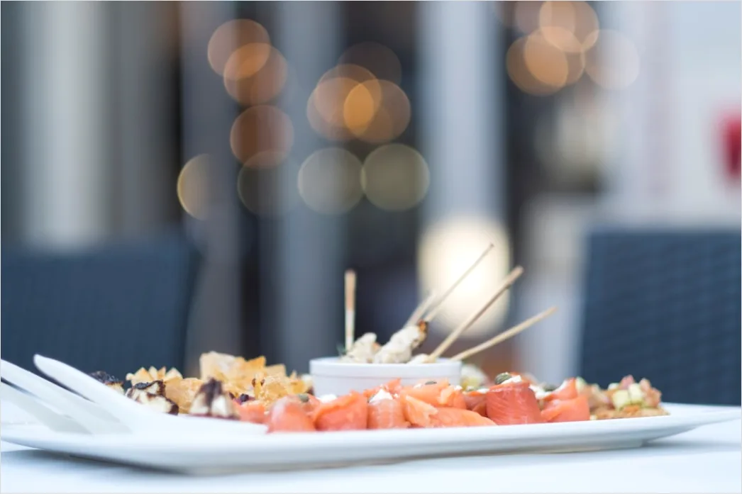 Detail Sashimi Teller Nahaufnahme Frisch Elegant Number 16