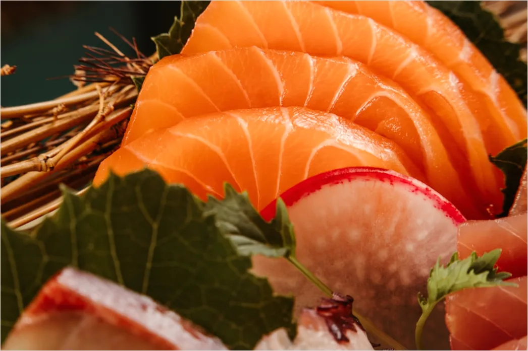 Detail Sashimi Teller Nahaufnahme Frisch Elegant Number 3