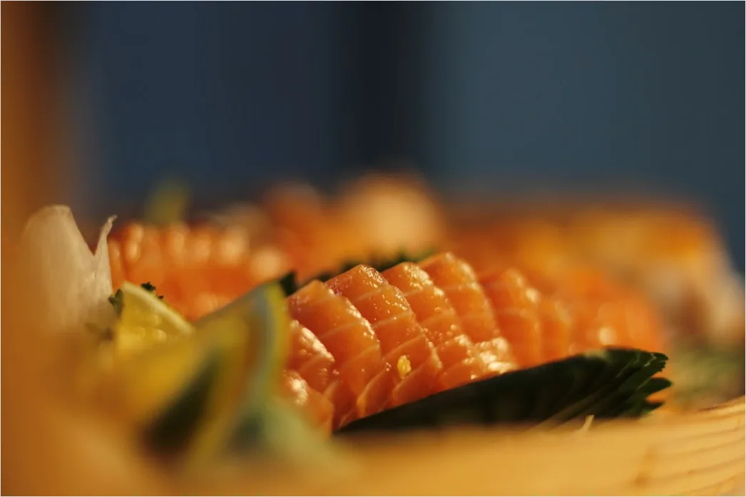 Detail Sashimi Teller Nahaufnahme Frisch Elegant Number 5