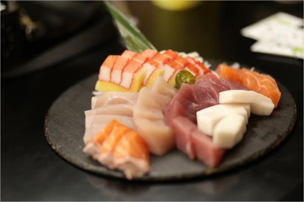 Detail Sashimi Teller Nahaufnahme Frisch Elegant Number 6