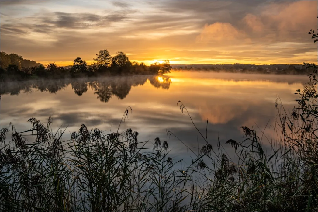 See Sonnenaufgang Nebel Romantisch Stimmung F189