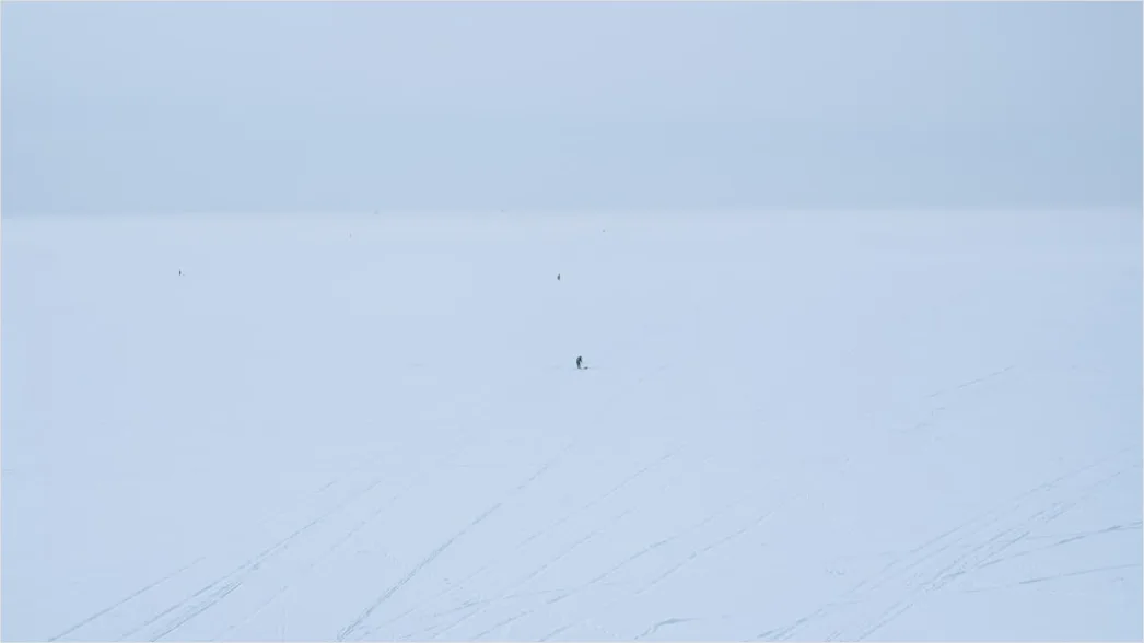 Detail See Winter Eis Schnee Stille Minimalistisch Number 14