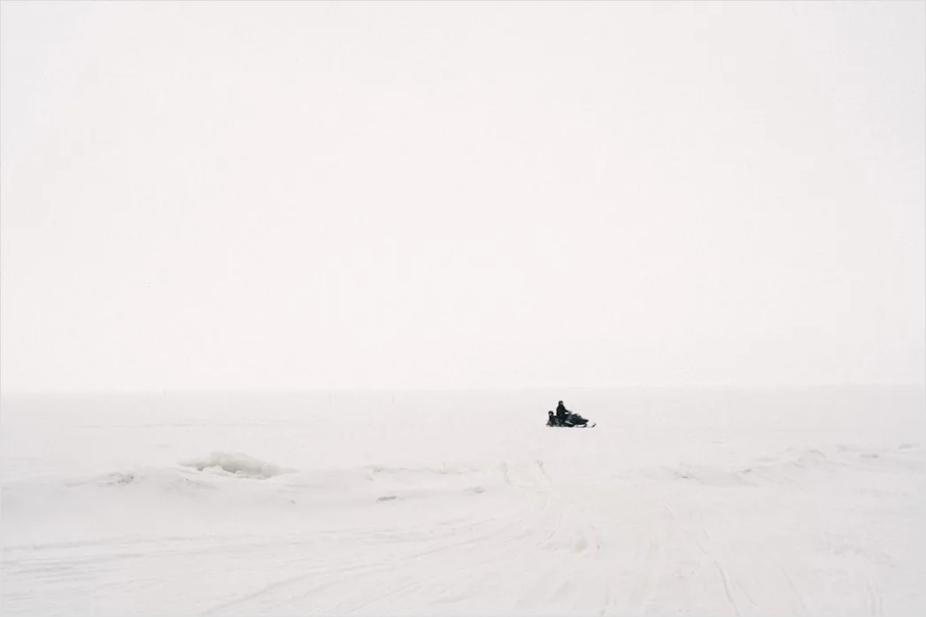 Detail See Winter Eis Schnee Stille Minimalistisch Number 4