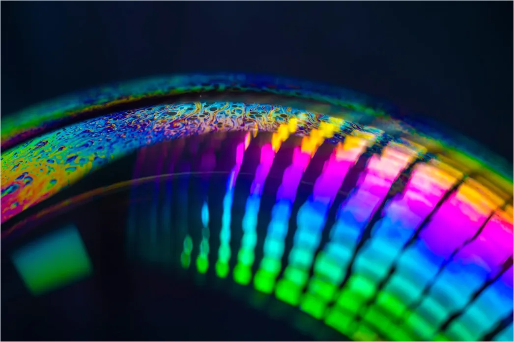 Detail Seifenblasen Makro Nahaufnahme Regenbogen Number 14