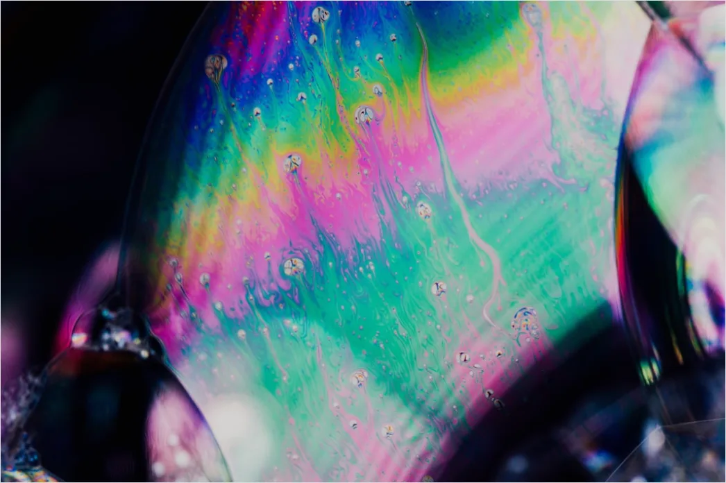 Detail Seifenblasen Makro Nahaufnahme Regenbogen Number 20