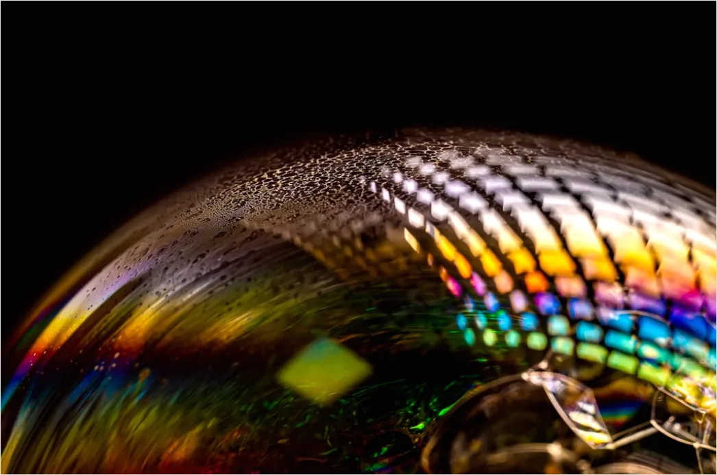 Detail Seifenblasen Makro Nahaufnahme Regenbogen Number 5