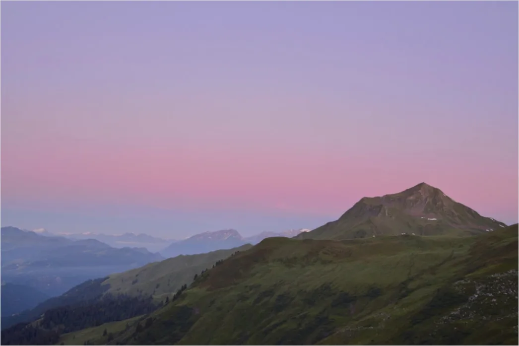 Detail Sonnenaufgang Berg Rosa Himmel Number 13