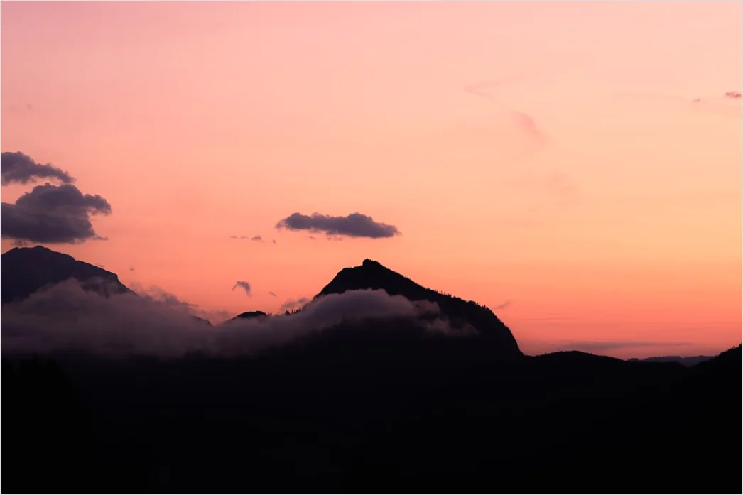 Detail Sonnenaufgang Berg Rosa Himmel Number 17