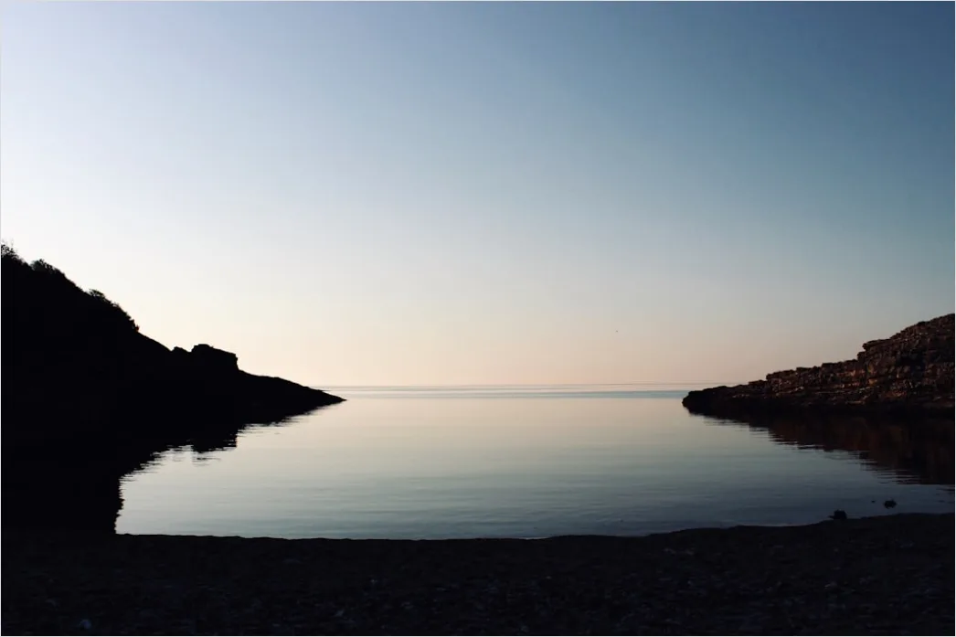 Sonnenaufgang See Spiegelung Stille 9b37