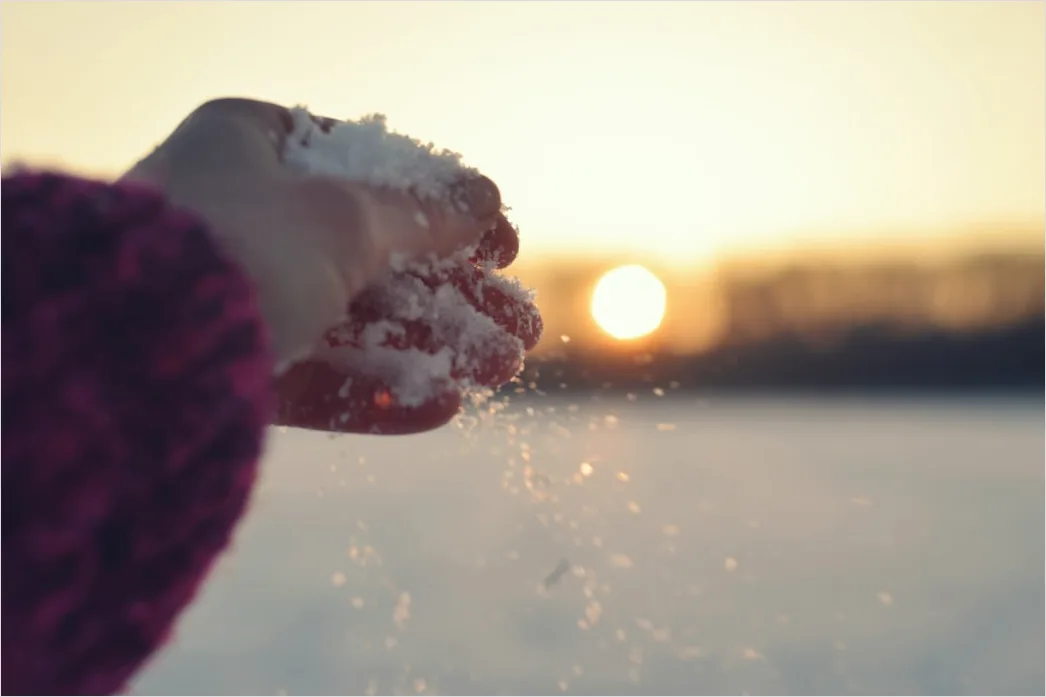 Detail Sonnenaufgang Winter Schnee Rosa Number 19