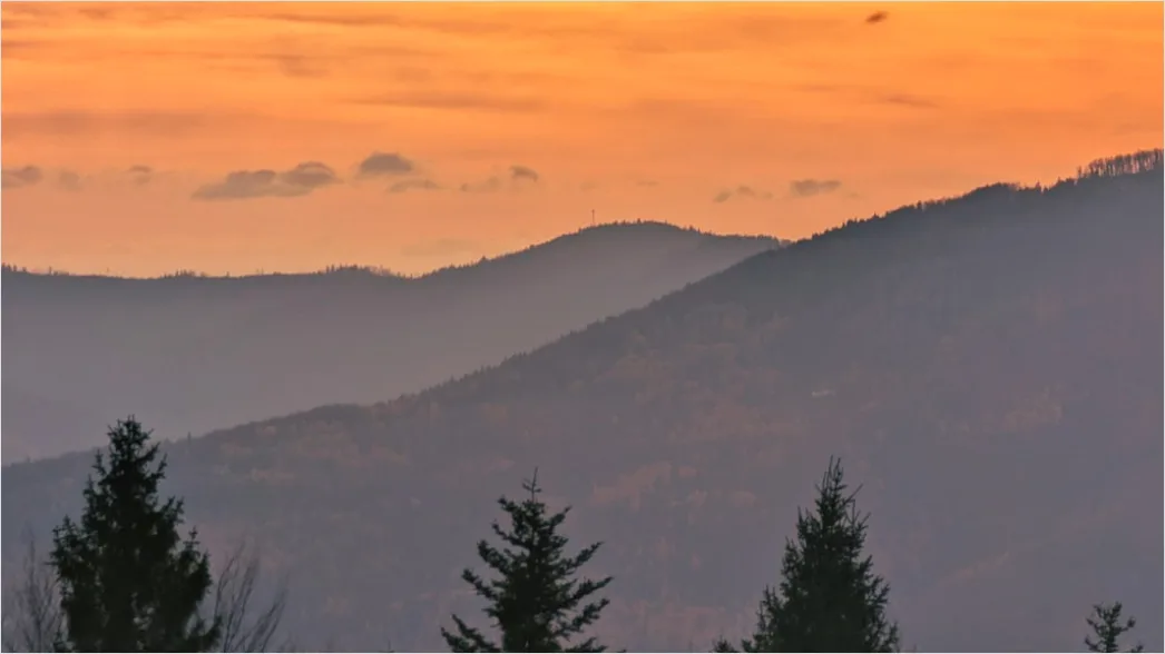 Detail Sonnenuntergang Berge Panorama Golden Number 12