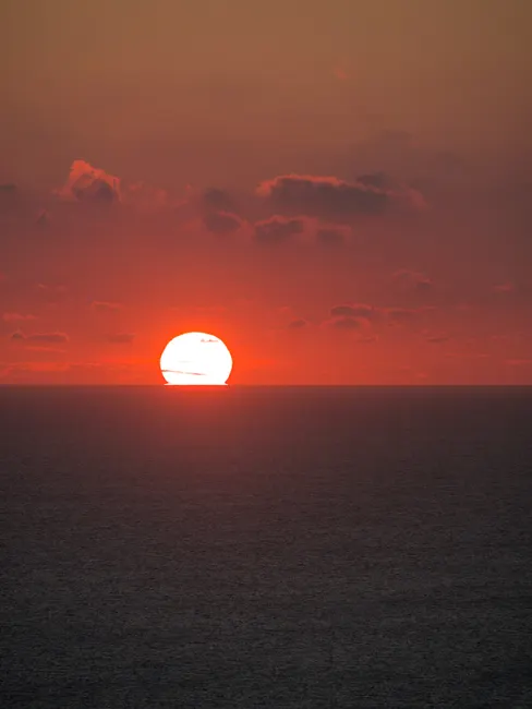 Detail Sonnenuntergang Meer Horizont Orange Number 2