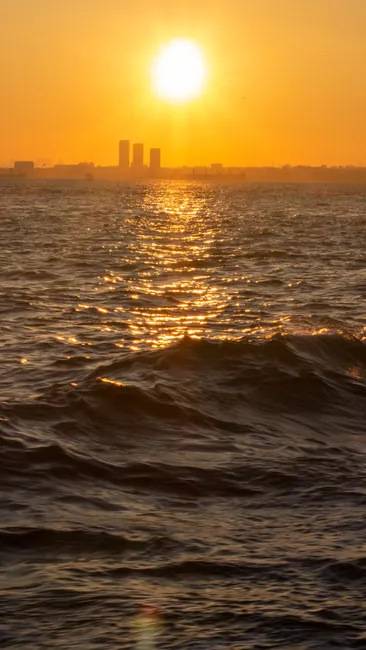 Detail Sonnenuntergang Meer Horizont Orange Number 14