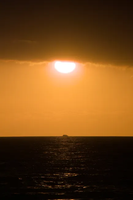 Detail Sonnenuntergang Meer Horizont Orange Number 15