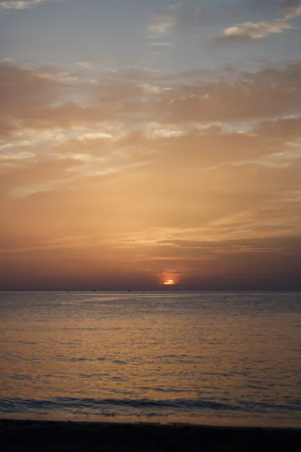 Detail Sonnenuntergang Meer Horizont Orange Number 17