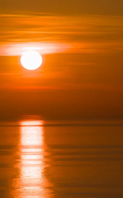 Detail Sonnenuntergang Meer Horizont Orange Number 3