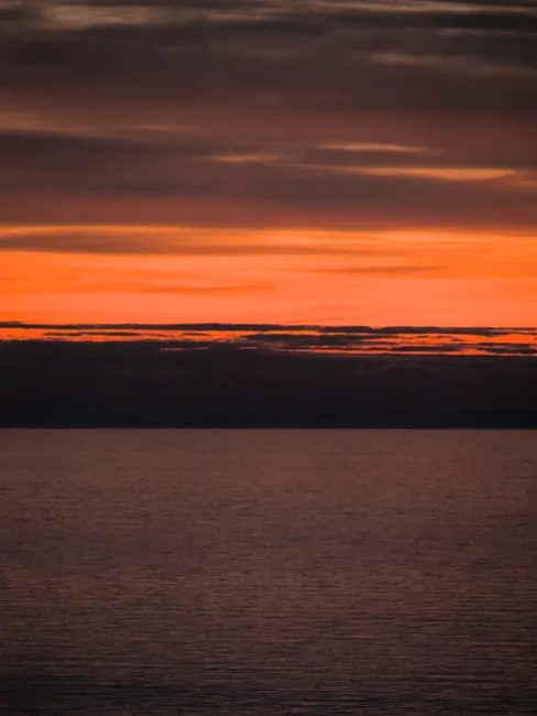 Detail Sonnenuntergang Meer Horizont Orange Number 4