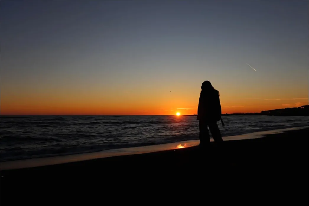 Detail Sonnenuntergang Strand Silhouette Romantisch Number 11