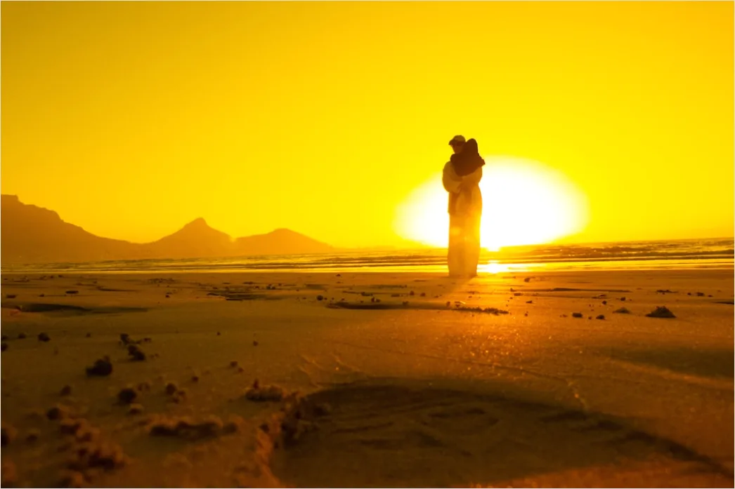 Detail Sonnenuntergang Strand Silhouette Romantisch Number 16