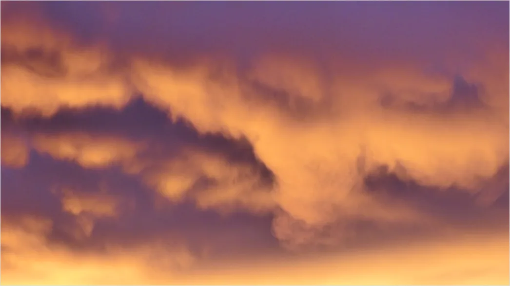 Detail Sonnenuntergang Wolken Farben Orange Lila Number 12
