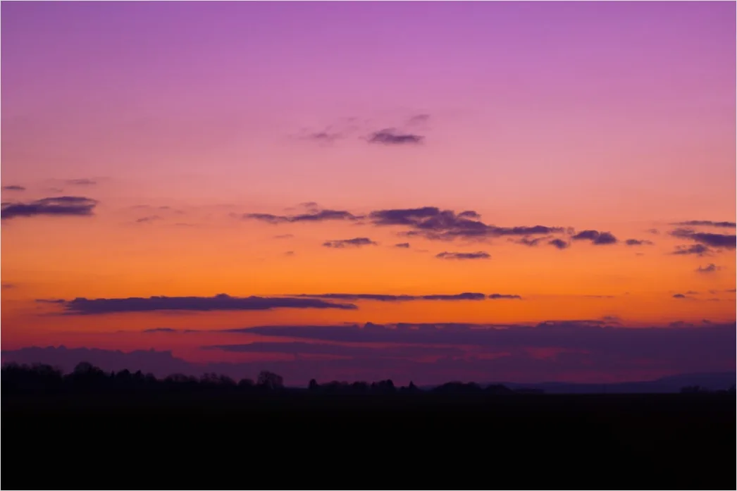 Detail Sonnenuntergang Wolken Farben Orange Lila Number 14