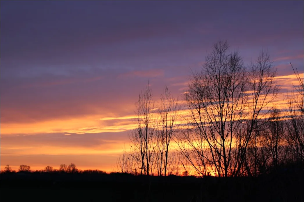 Detail Sonnenuntergang Wolken Farben Orange Lila Number 16