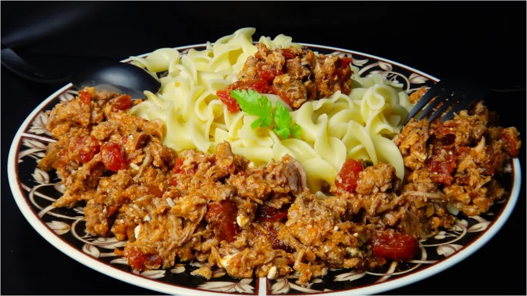 Detail Spaghetti Bolognese Teller Nahaufnahme Rustikal Number 11
