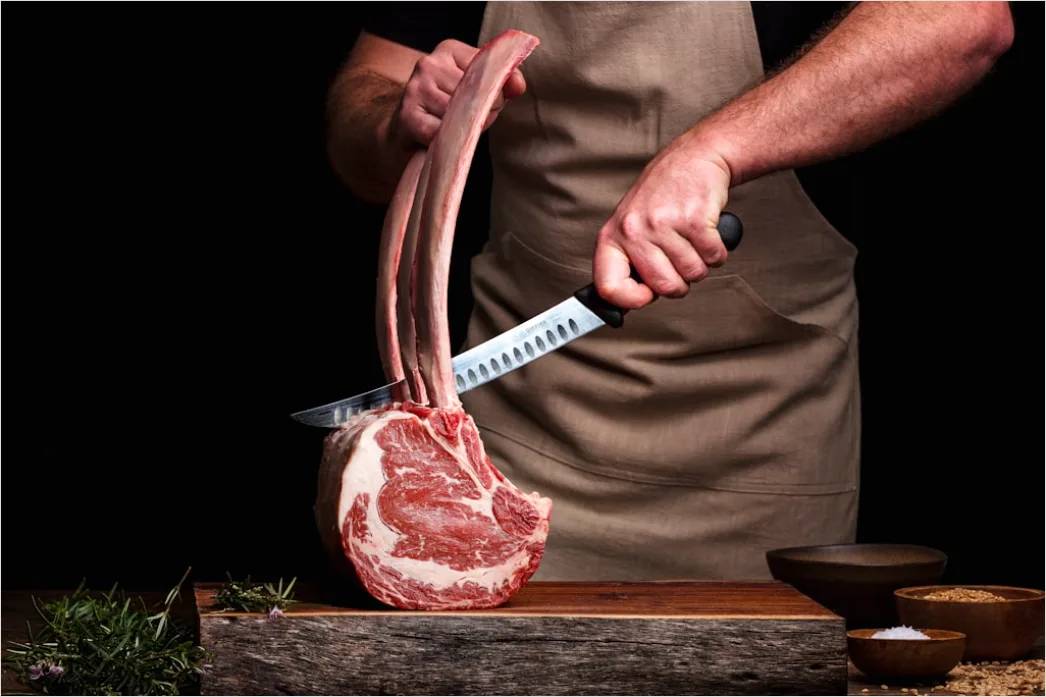 Detail Steak Schneiden Messer Nahaufnahme Saftig Number 2