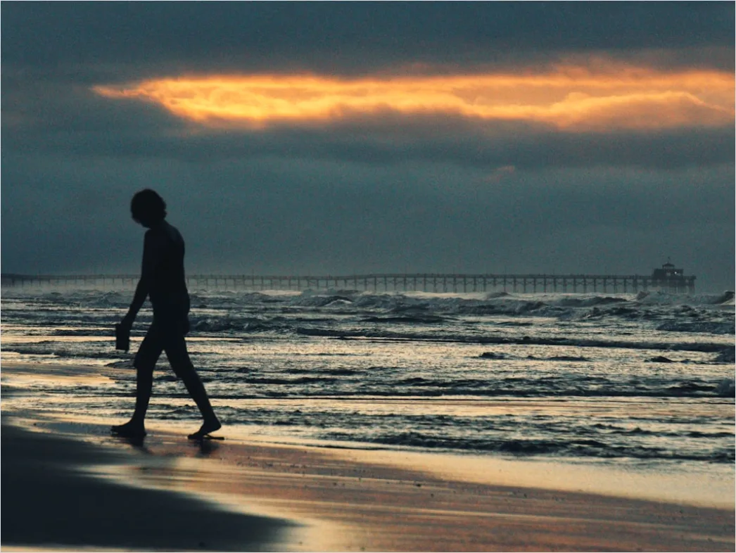 Detail Strand Abend Spaziergang Silhouette Number 18