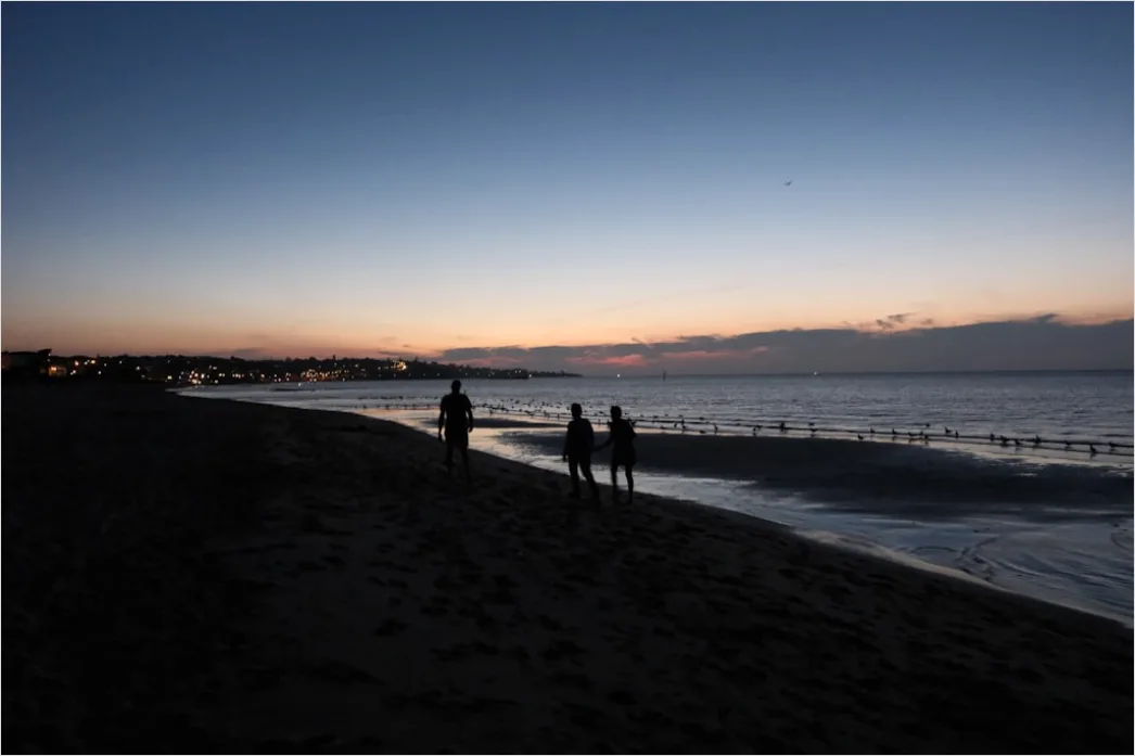 Detail Strand Abend Spaziergang Silhouette Number 5