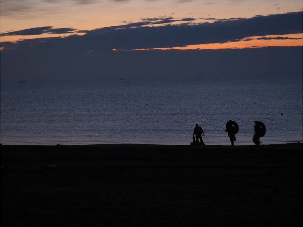 Detail Strand Abend Spaziergang Silhouette Number 8