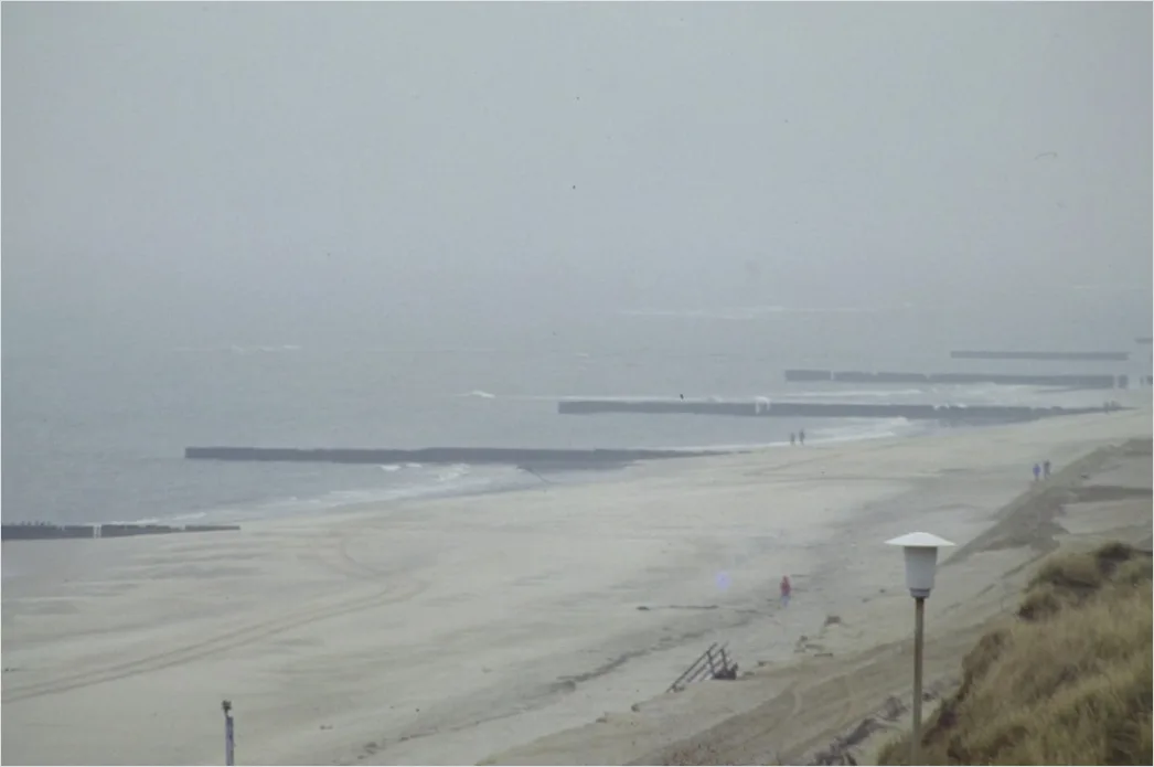 Strand Morgen Nebel Stille Romantisch 0883
