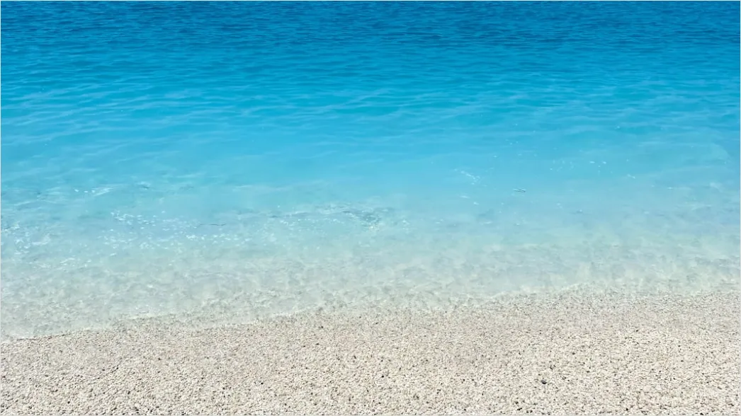 Detail Strand Weißer Sand Türkises Wasser Number 17