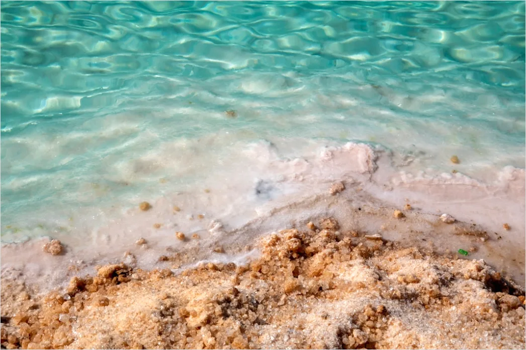 Detail Strand Weißer Sand Türkises Wasser Number 10