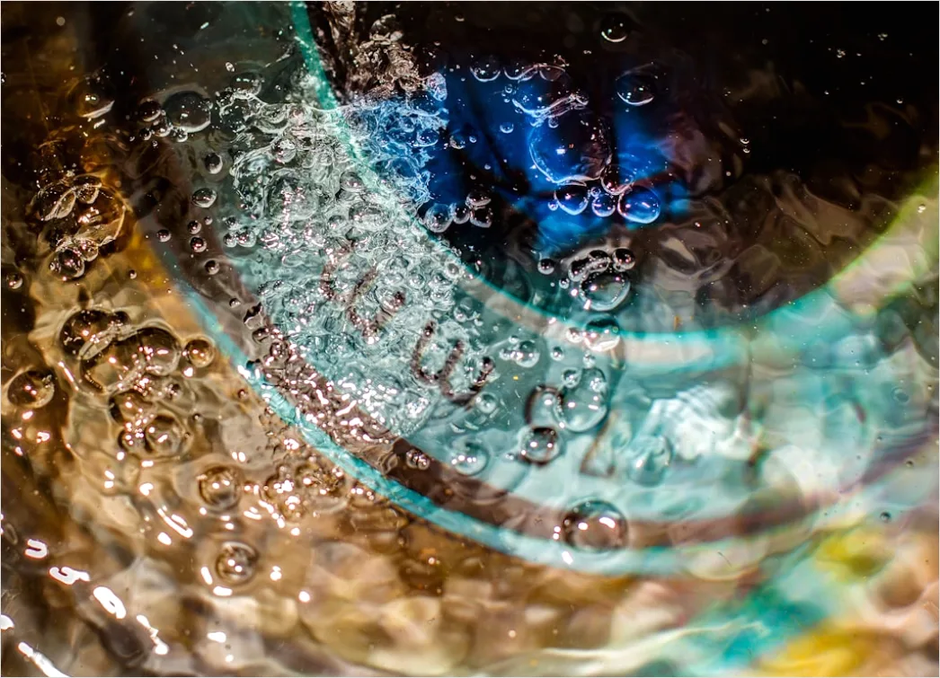 Detail Tinte Im Wasser Makro Nahaufnahme Abstrakt Number 13