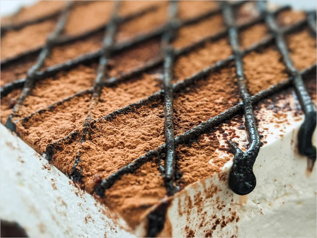Detail Tiramisu Portion Nahaufnahme Elegant Dessert Number 19