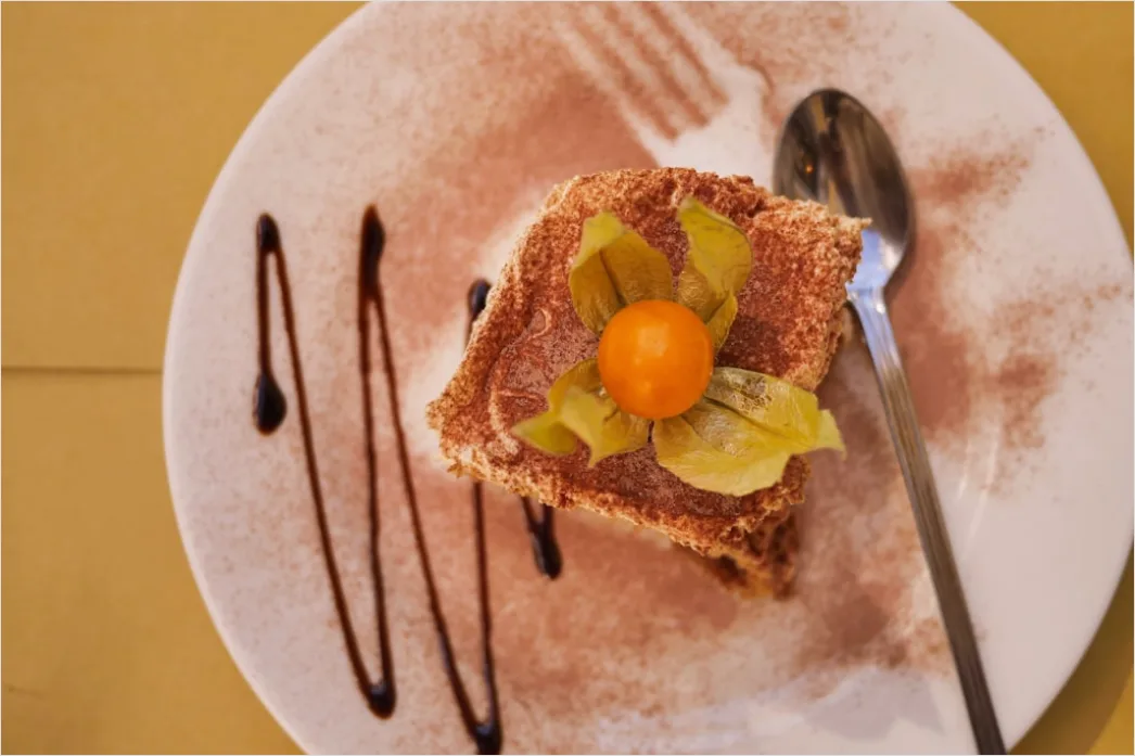 Detail Tiramisu Portion Nahaufnahme Elegant Dessert Number 5