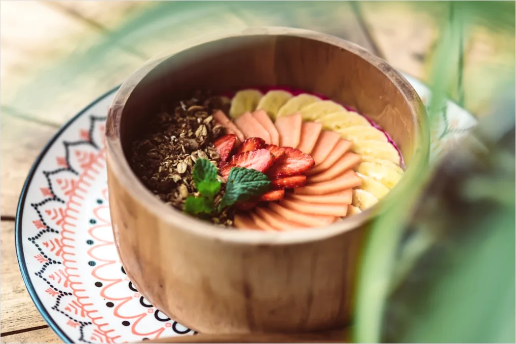 Detail Tropical Smoothie Bowl Bunt Draufsicht Number 11