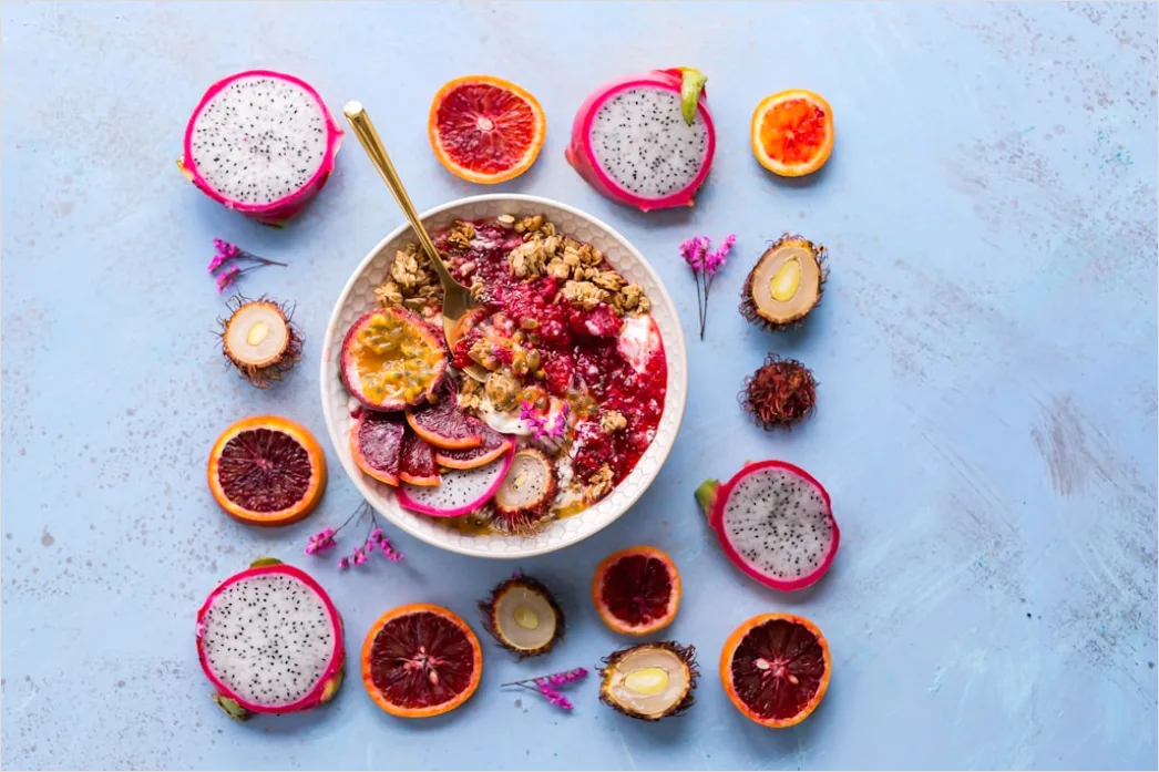Detail Tropical Smoothie Bowl Bunt Draufsicht Number 18
