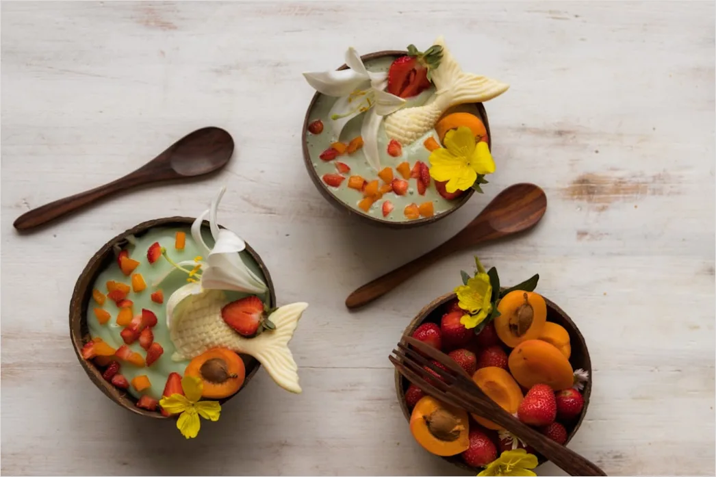 Detail Tropical Smoothie Bowl Bunt Draufsicht Number 10