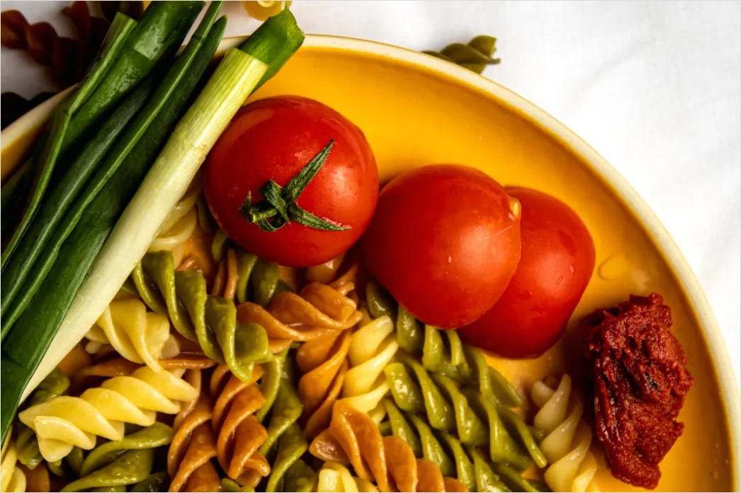 Detail Vegane Pasta Nahaufnahme Teller Frisch Number 2