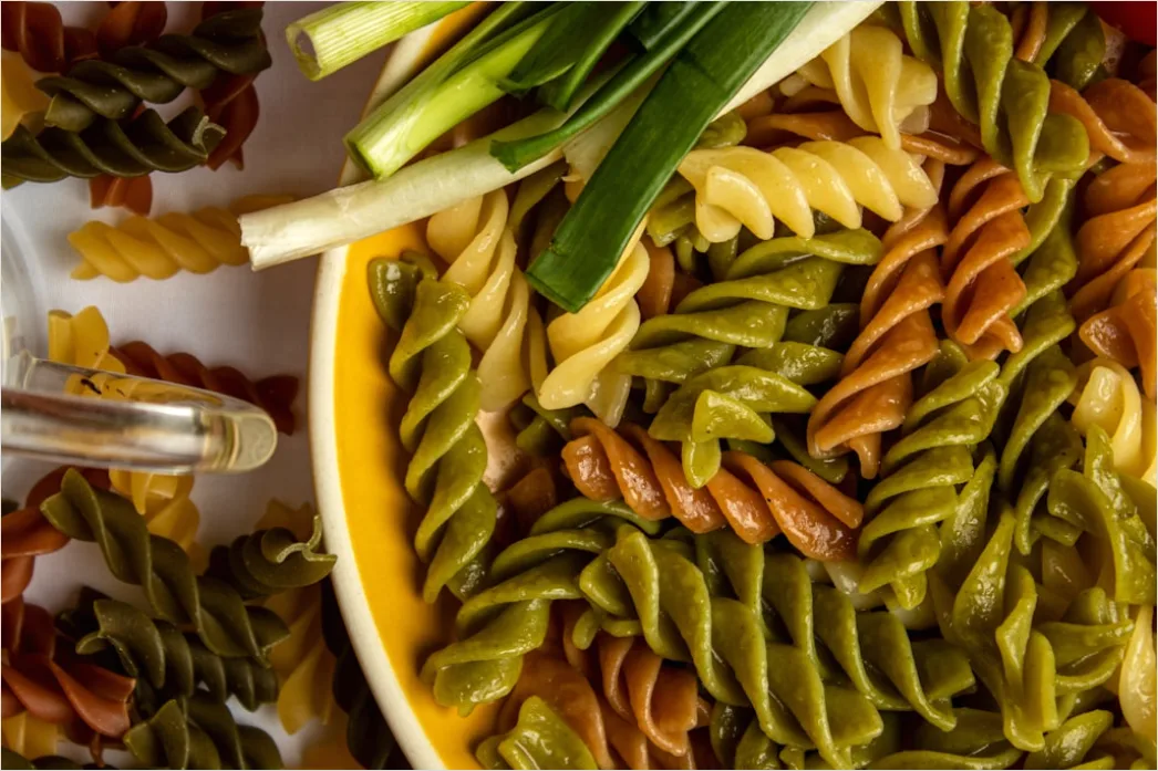 Detail Vegane Pasta Nahaufnahme Teller Frisch Number 15