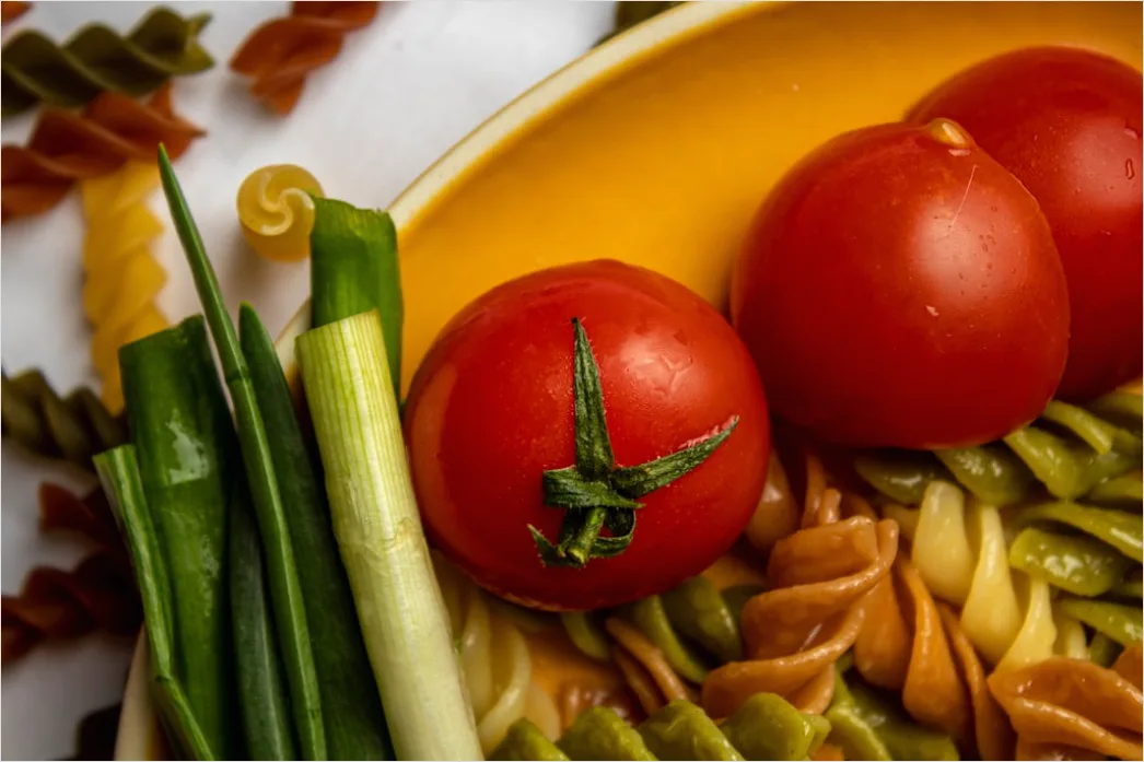 Detail Vegane Pasta Nahaufnahme Teller Frisch Number 3