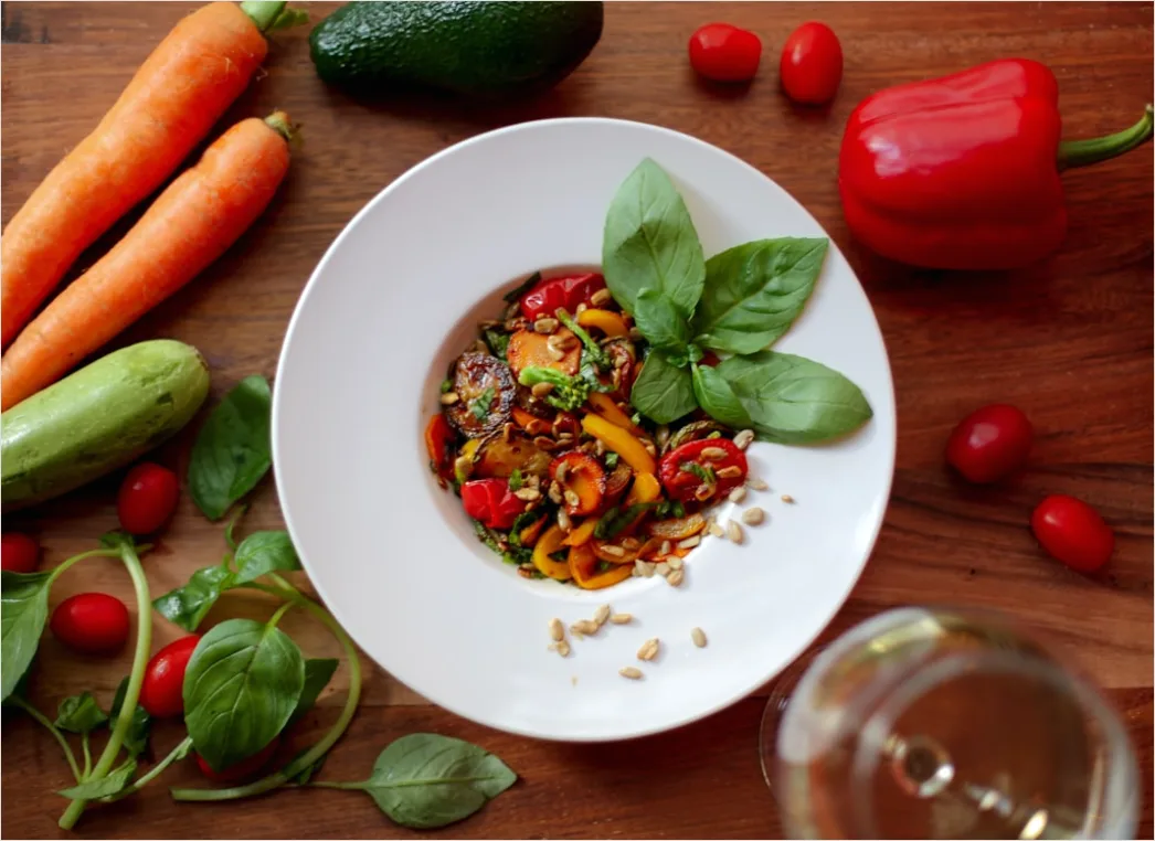 Detail Vegane Pasta Nahaufnahme Teller Frisch Number 10