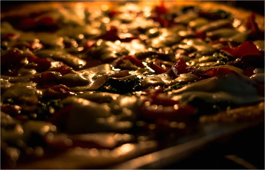 Detail Vegane Pizza Gemüse Nahaufnahme Number 16