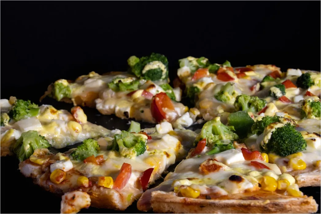 Detail Vegane Pizza Gemüse Nahaufnahme Number 18