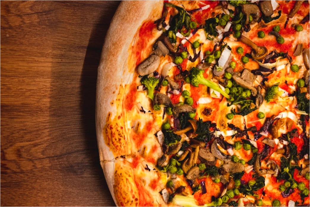 Detail Vegane Pizza Gemüse Nahaufnahme Number 5