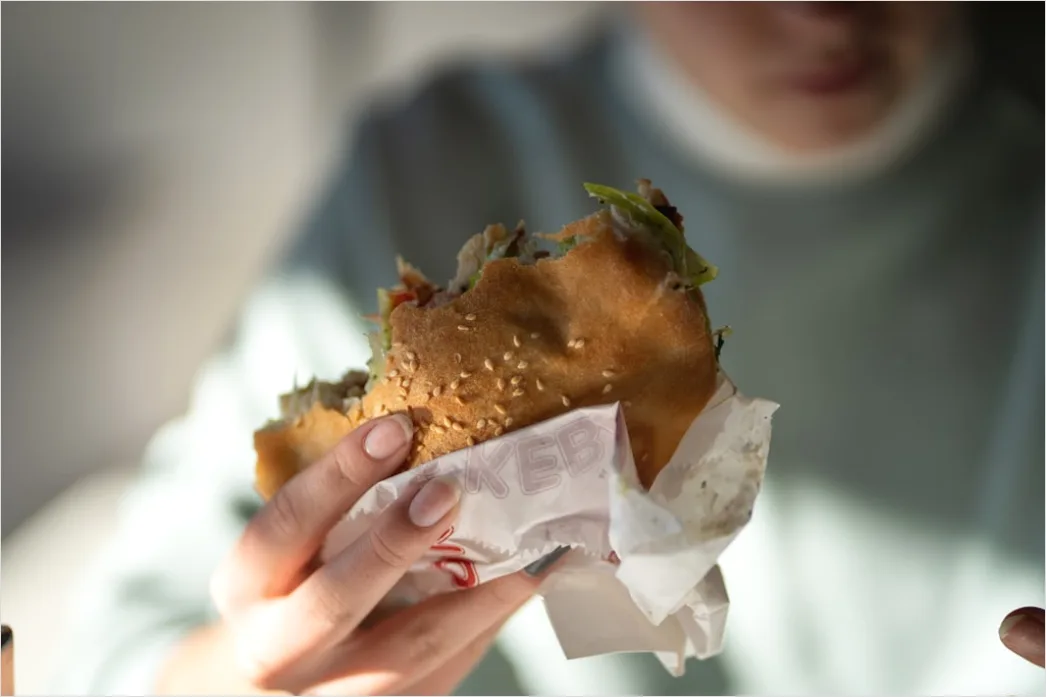 Detail Veganer Burger Nahaufnahme Querschnitt Number 18
